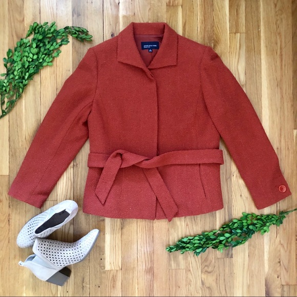 Jones New York Jackets & Blazers - Jones New York Signature Orange Wool Blazer